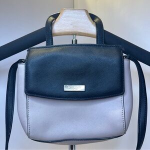 kate spade Black and Almond Mini Alisanne Stylish Chic Satchel with Top Handle